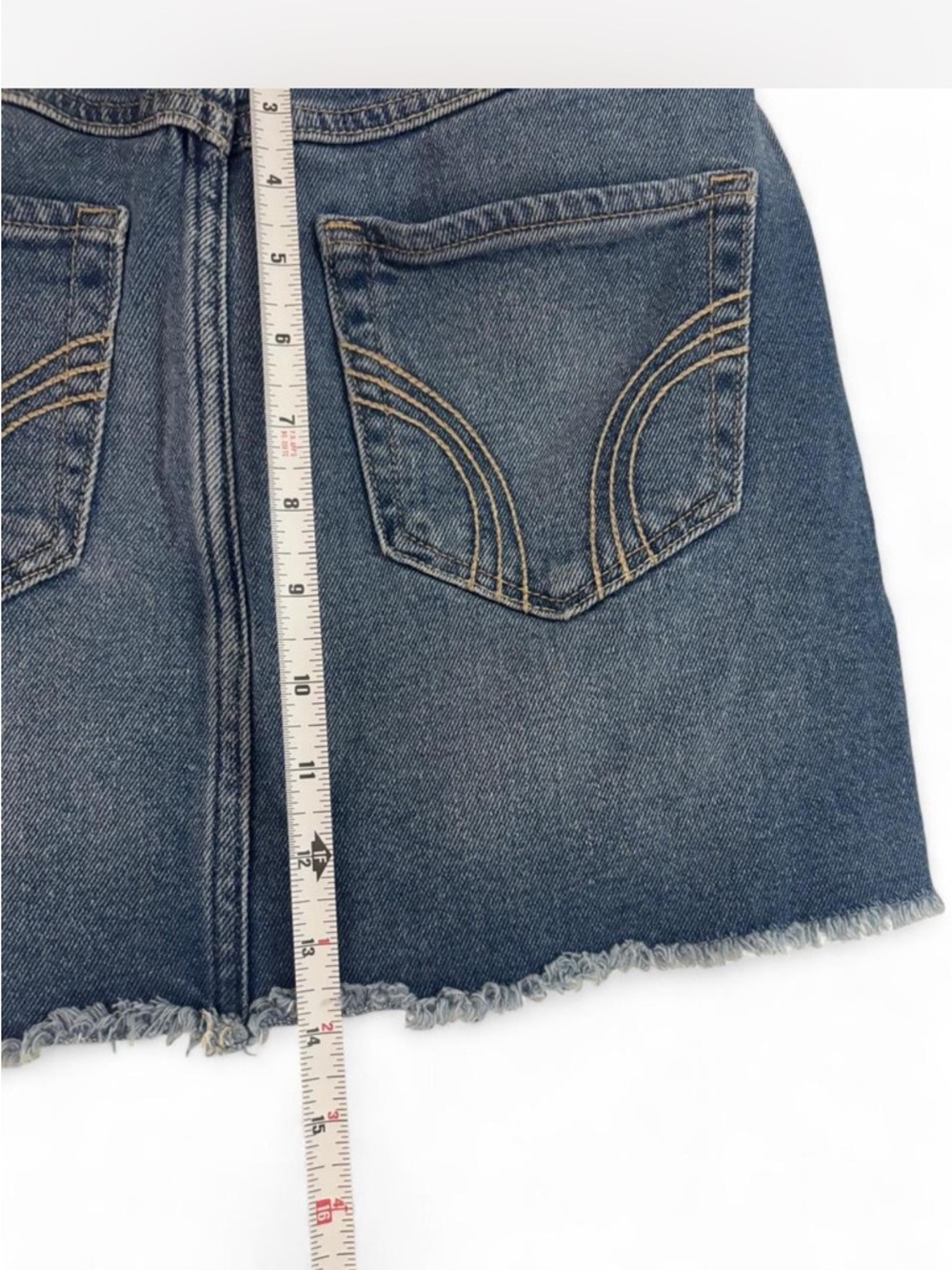 Y2K Hollister high rise distressed denim mini skirt - Picture 5 of 5